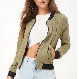 Linen Olive Green Jacket